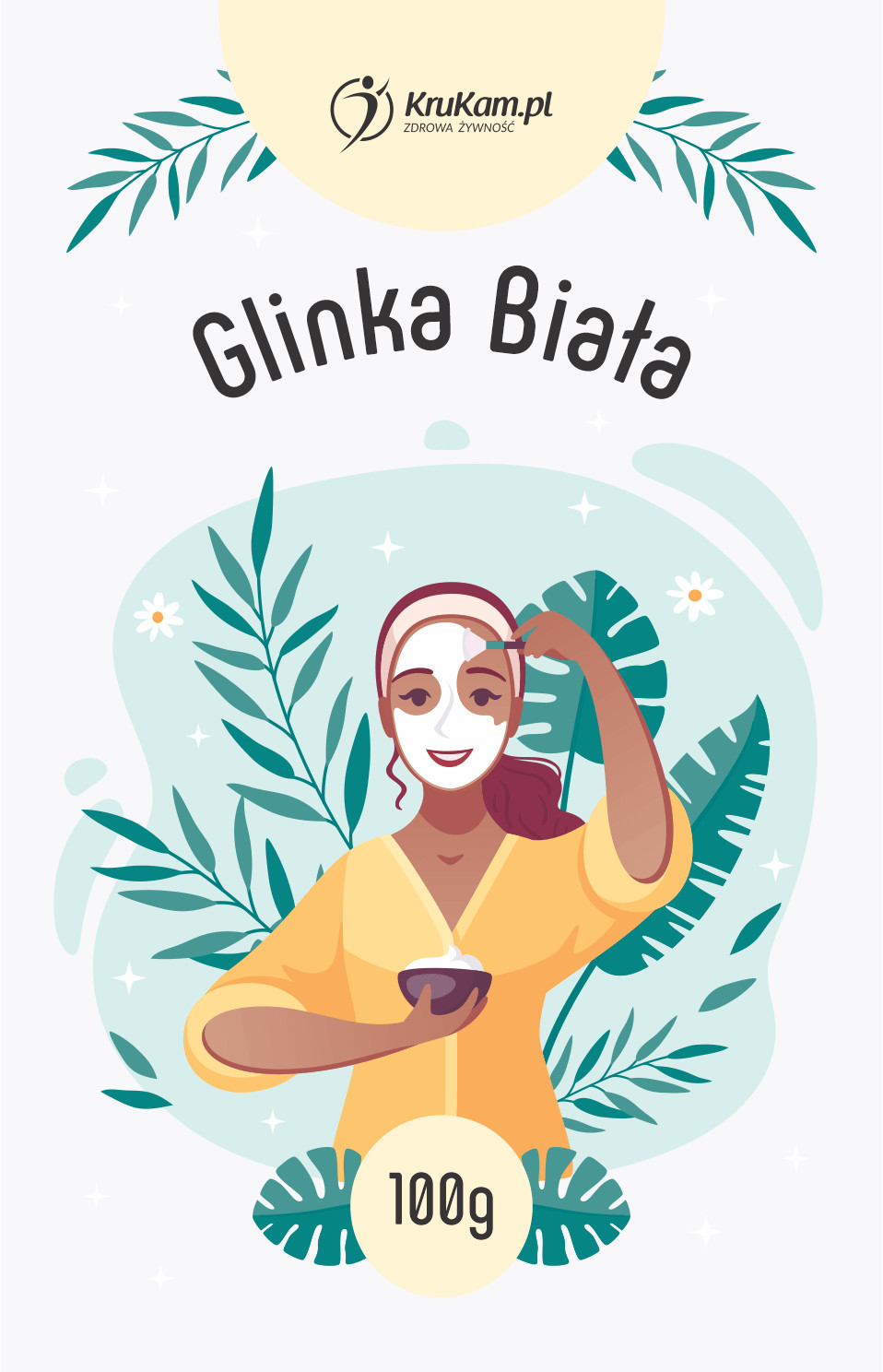 KruKam Glinka biała 100g