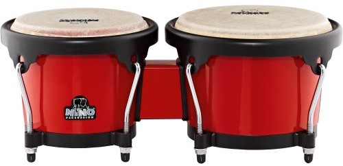 Nino Percussion Nino ABS bongo, czerwony/czarny NINO17R-BK