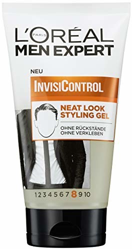 L'Oréal Men Expert InvisiControl Neat Look żel do stylizacji włosów, do zadbanych i naturalnych stylizacji, modelowanie bez klejenia, 150 ml