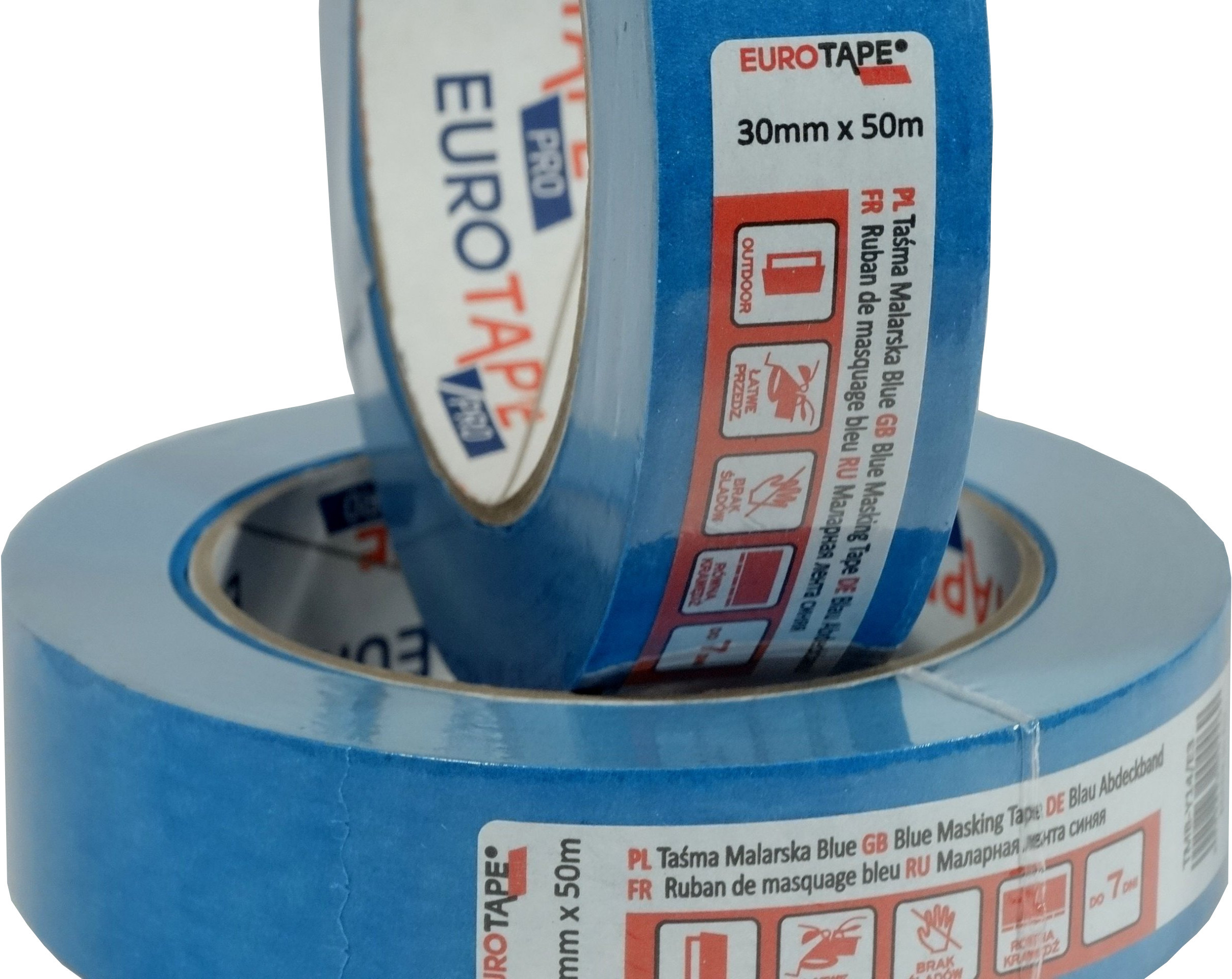 Taśma Blue Euro-tape Malarska Niebieska 30mm X 50m