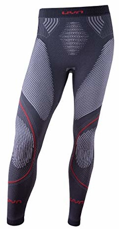 SEAMLESS Unleash Your Nature X2 UYN Man EVOLUTYON UW Pants Long Charcoal/White/Red S/M (U100005)