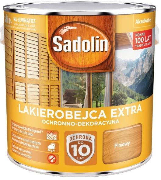 Фото - Лаки й лазурі Sadolin Lakierobejca  Extra czerwony 2,5l 