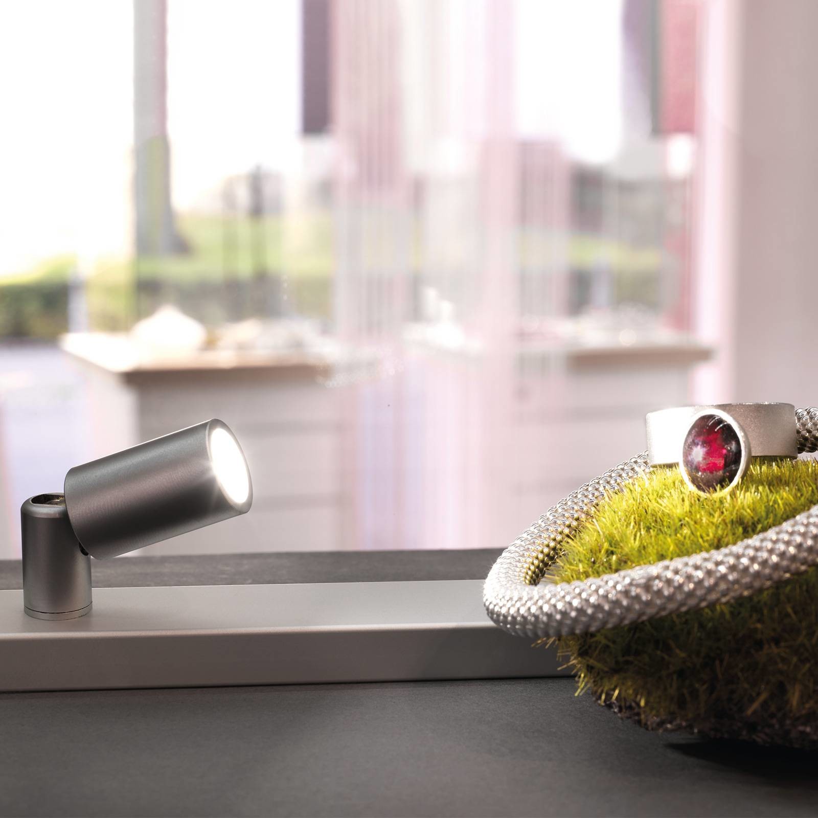 HERA Reflektor LED Point anodowany, 4 000 K