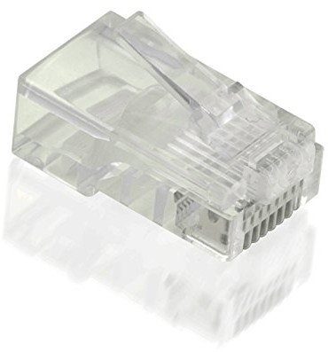 Value 21993060 Modular Plug, nieekranowany, Kat. 5e, 10 sztuk przezroczysty 21993060