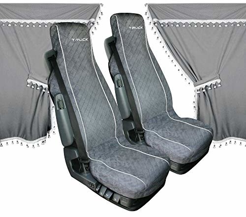 Lampa Melissa zestaw wewnętrzny z mikrofibry pokrowiec na siedzisko i firanki w kolorze szarym 98643