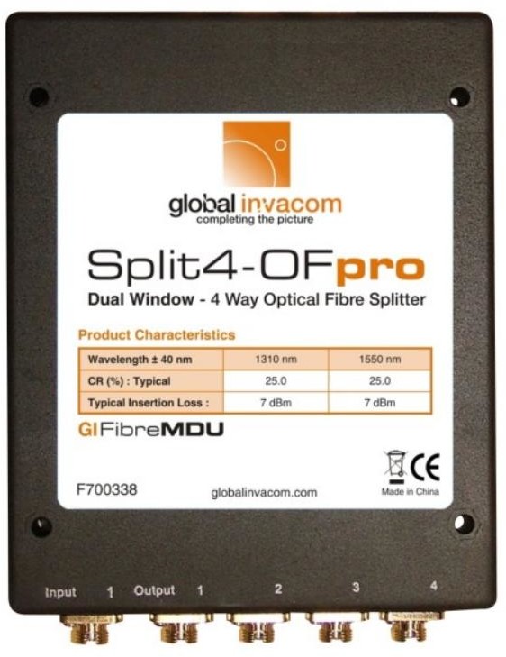 Invacom Global Splitter optyczny 1x4 Split4-OF pro