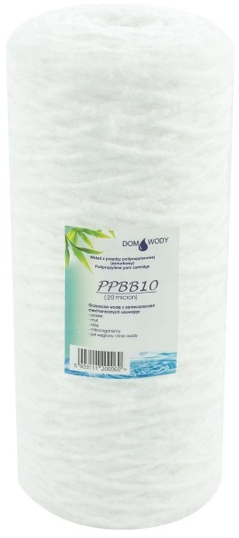 Dom wody Wkład sznurkowy Dom Wody do filtra BB10 PP 20 mikronów PPBB10-20