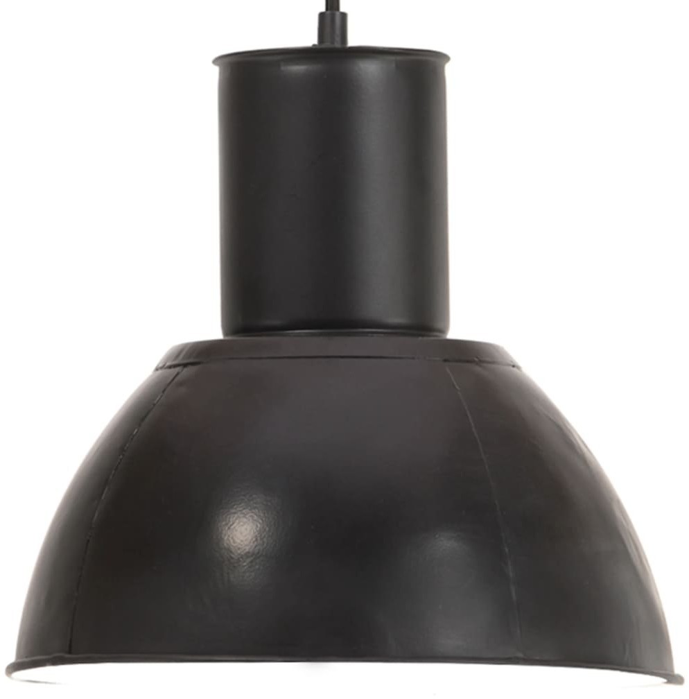 VidaXL Lampa wisząca, 25 W, czarna, okrągła, 28,5 cm, E27 320569