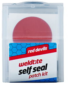 WELDTITE Łatki do dętek zestaw RED DEVILS SELF SEAL PATCH KIT 6x łatki samoprzylepne pudełko 20szt. A-WLD-01021