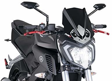 Puig 7654N przednia szyba Naked New Generation Sport, czarna 7654N