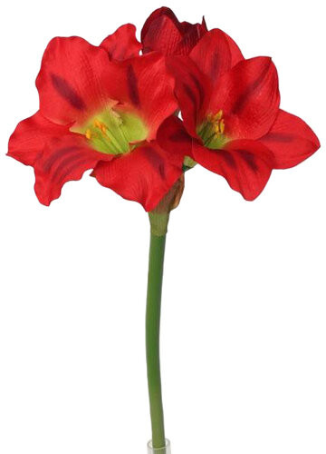 Sztuczna Amarylka czerwony, 52 cm