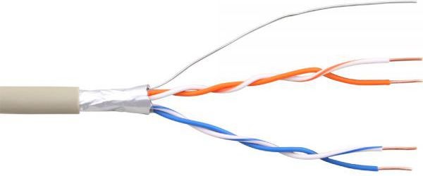 InLine Kabel Telefoniczny 4 żyły 2x2x06mm ekranowany 25m 69980C