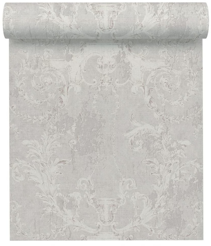 Tapeta Floral Impression 377531 szara winylowa na flizelinie