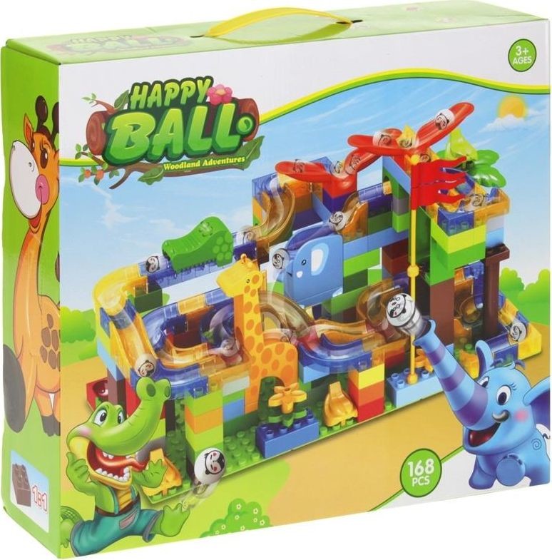 NoboKids NoboKids Klocki Edukacyjne 168 el Tor Kulkowy Safari Słoń CH-6736621