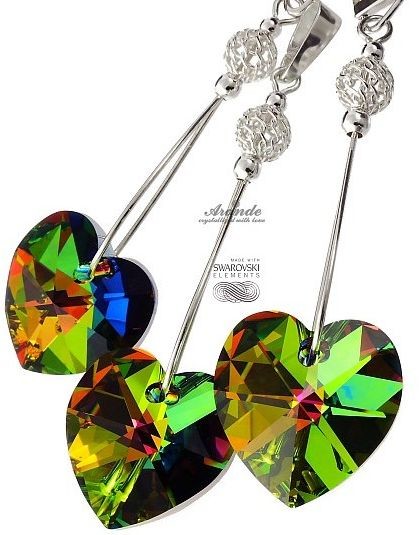 Arande Swarovski KOMPLET SREBRO CERTYFIKAT VM 4091299612