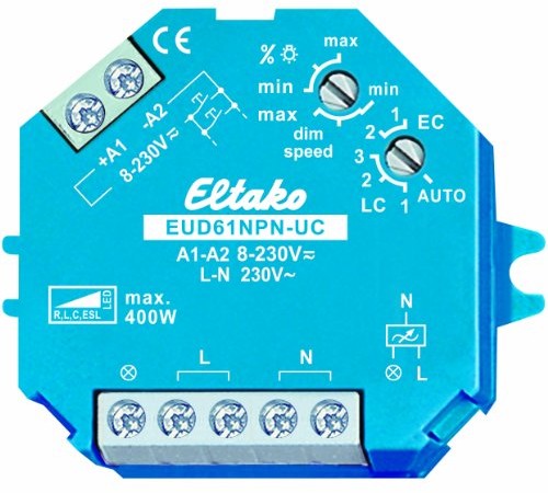 Eltako EUD61NPN-UC Uniwersalny ściemniacz światła. 1393162