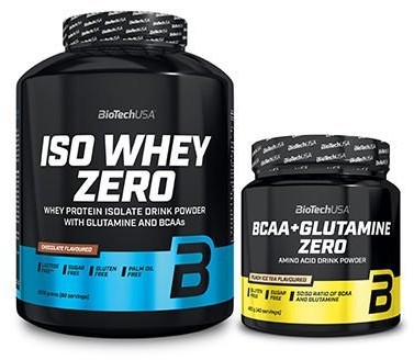 BioTech USA Bio Tech USA Iso Whey Zero 2270 g BCAA Glutamine Zero 480 g