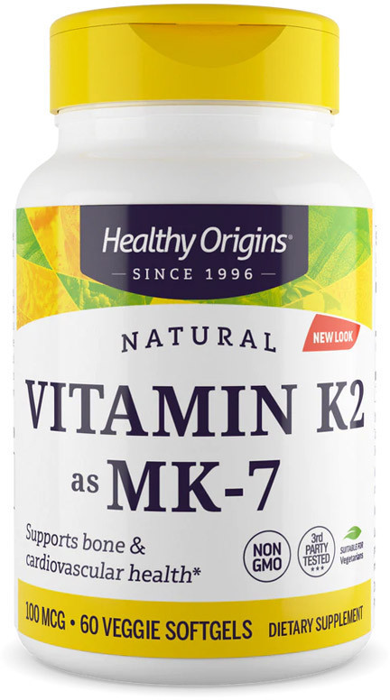 HEALTHY ORIGINS HEALTHY ORIGINS Natural Vitamin K2 As Mk-7 60vegcaps