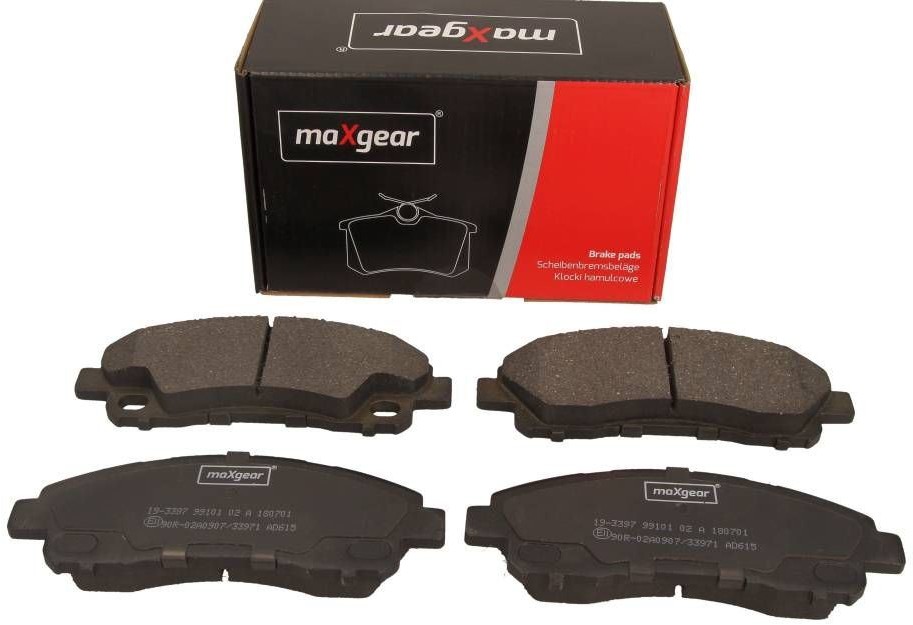 MaxGear Zestaw klocków hamulcowych, hamulce tarczowe 19-3397 19-3397