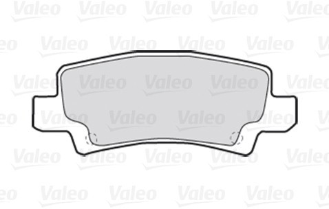 VALEO Zestaw klocków hamulcowych, hamulce tarczowe 301680