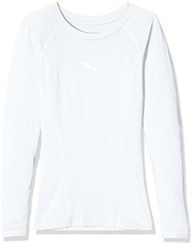 Puma PUMA męska ligi Base Layer Tee LS Jr Shirt, biały, 176 655921 04