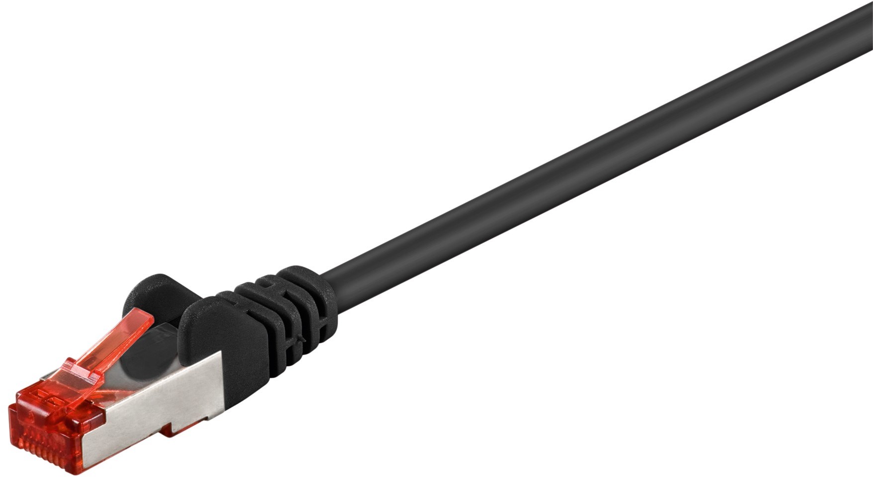 Kabel Lan Patchcord Cat 6 S/ftp Lszh czarny 10m