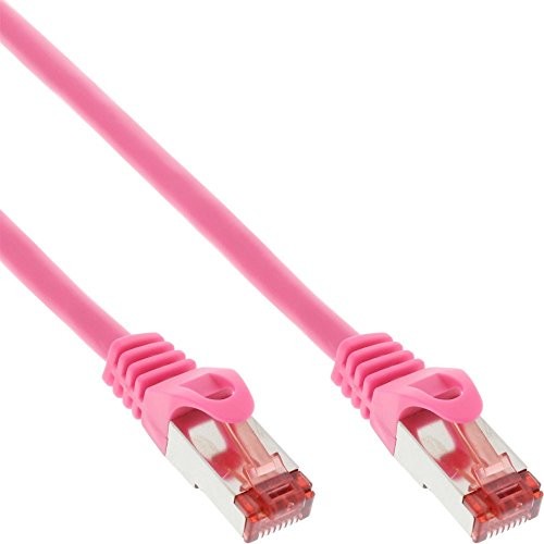 InLine Kabel krosowy , S-STP/PiMF, Cat.6, 20 m Pink 4043718126026
