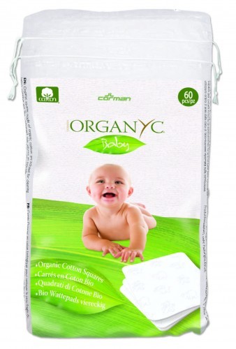 Organyc Organyc, Płatki kosmetyczne z bawełny organicznej dla dzieci, 60 szt.