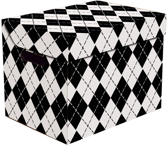 Pudło dekoracyjne One geometria czarna 8235628