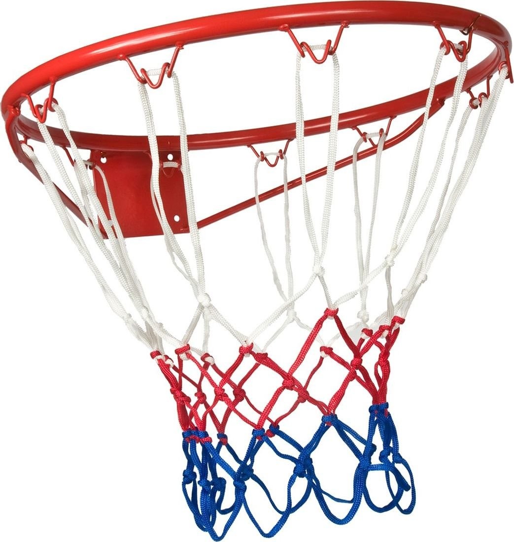 Enero Enero Obręcz do kosza 43cm z siatką Enero czerwona 1030807