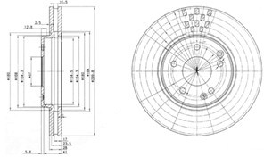 Delphi Tarcza hamulcowa BG3396