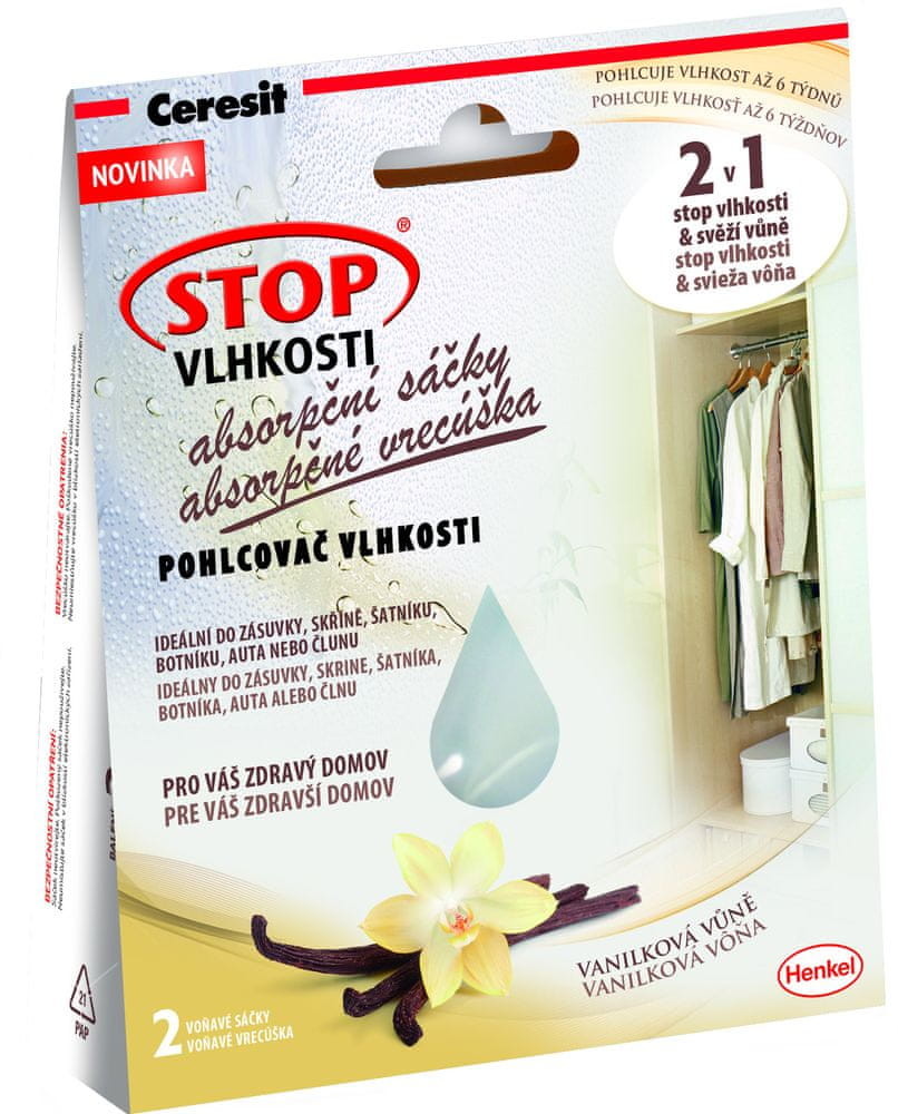 Ceresit woreczki absorpcyjne Stop Wilgoci wanilia 2 szt