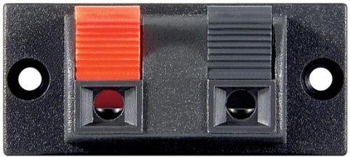 Wentronic Terminal głośnikowy, 2 POL.Listwę zaciskową, czerwony/czarny, 1 szt. 11251
