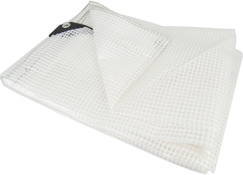 Plandeka przeźroczysta 4x5m, zbrojona (100g/m2)