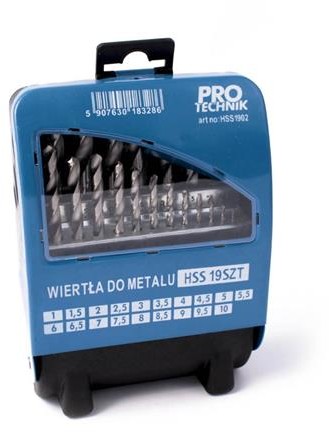 HSS Wiertło Wiertła Do Metalu Zestaw 19cz 1.0-10mm