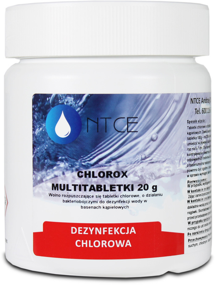 NTCE Tabletki chlorowe do basenu 0,5 kg