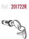 Shad 201722r zestaw do Bombin i klucz do zamka standardowe, srebrny 201722R