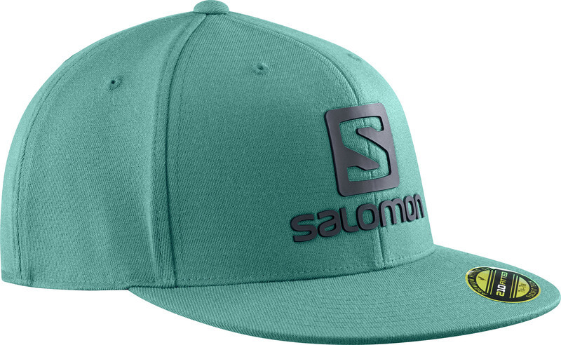Salomon Logo Cap Flexfit Men, pacific 2021 Czapki z daszkiem LC1535600-OSFA