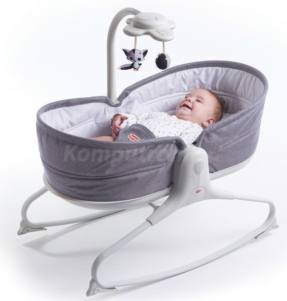 Tiny Love wielofunkcyjny leżaczek-bujaczek z funkcją krzesełka 3w1 grey TL1804100030