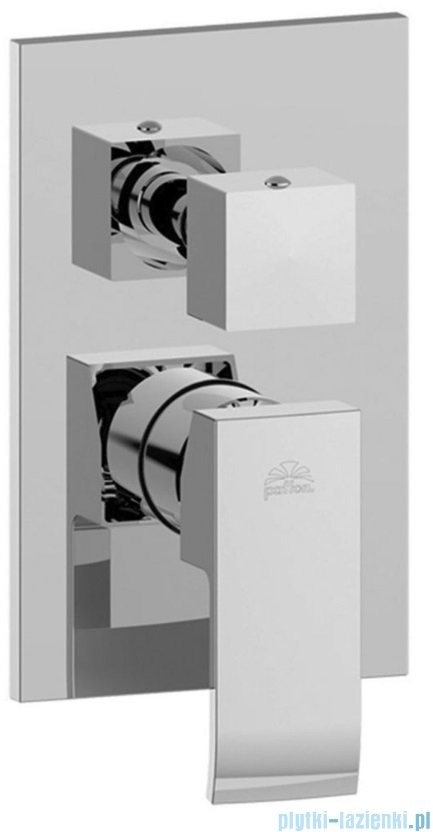 Paffoni Bateria natryskowa podtynkowa z przełącznikiem Elle chrom EL018CR |