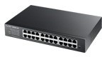 ZyXEL Communications GS1900-24E 24-port Desktop Gigabit Web Smart switch: 24x Gigabit metal, IPv6, 802.3az (Green), Easy set up wizard, fanless, 19