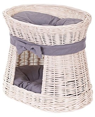 e-wicker24 481  50/W/pko kot koszyk z wikliny, kosz, beżowy, 50 x 40 x 45 cm 481-50/W/PKo