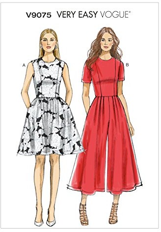 Vogue v9075  wykrój do szycia, wygląda elegancko, Extra ekstrawagancko, modny V9075E50