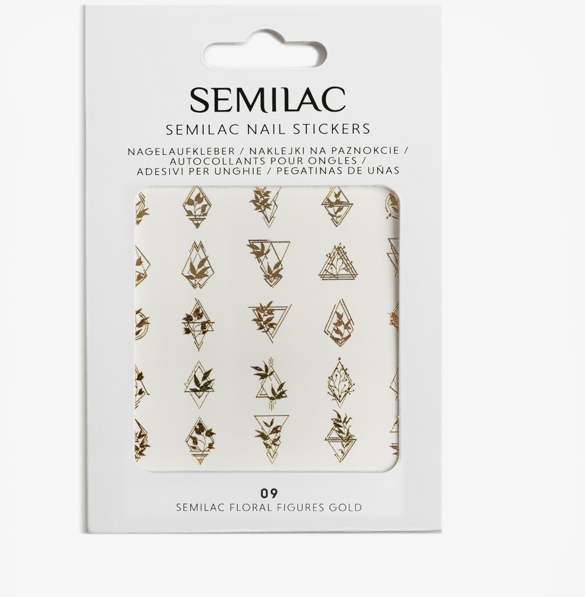 Semilac 09 Floral Gold Nails Stickers