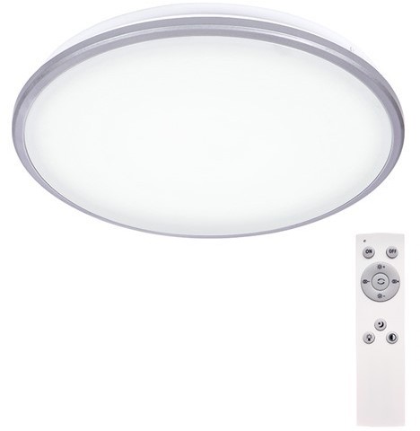 Solight Solight WO761 - LED Plafon ściemnialny SILVER LED/24W/230V + Pilot