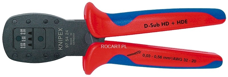 Knipex 97 54 24 Szczypce do zagniatania wtyków miniaturowych 97 54 24