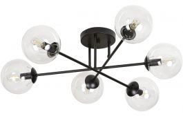Emibig BRENDI 6B BL TRANSPARENT 831/6B lampa sufitowa 6x40W/E14 IP20 831/6B