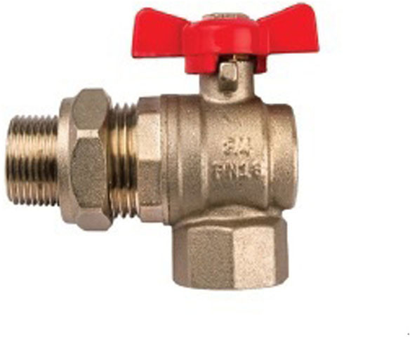 Idmar Group Zawór kulowy Group kątowy ze śrubunkiem 3/4'' KW020043.8043M