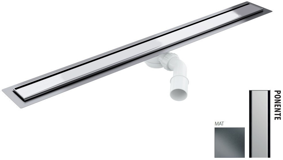 Wiper New Elite Ponente Zestaw Odpływ liniowy 120 cm mat 100.3398.03.120