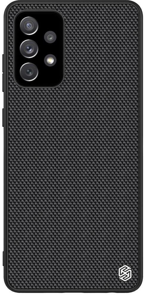 Nillkin Textured Case wytrzymałe wzmocnione etui z żelową ramką i nylonem na tyle Samsung Galaxy A72 4G czarny hurtel-69801-0